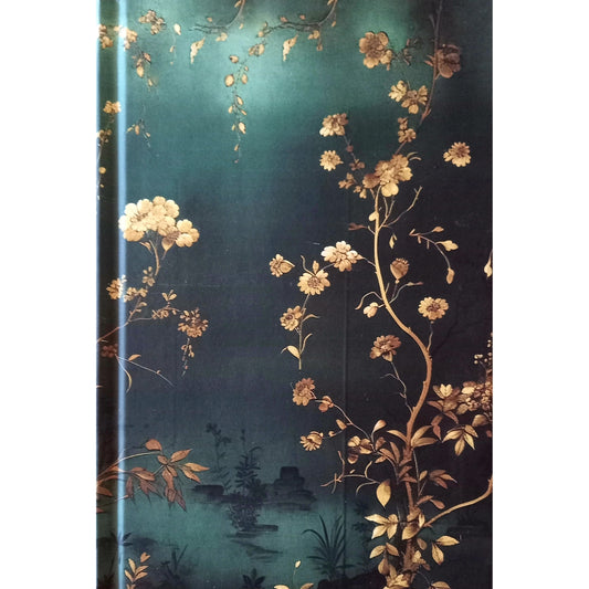 Green Wallpaper Hardback Journal